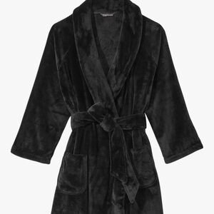 Victoria's Secret Black Plush Robe